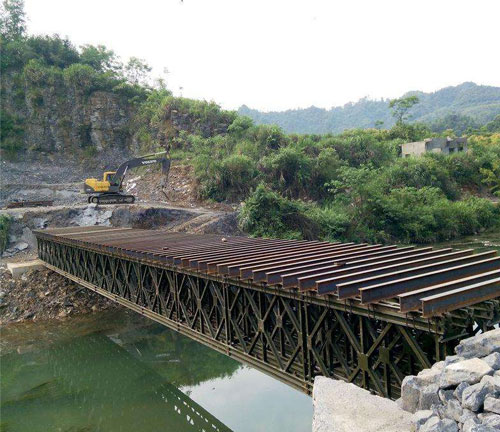 贵州钢便桥施工